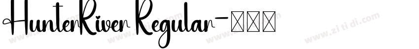 HunterRiver Regular字体转换